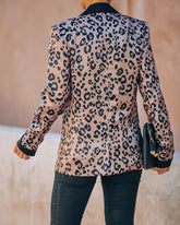 Kryptonite Pocketed Leopard Blazer Ins Street